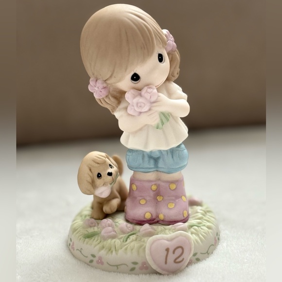 Precious Moments with girl and puppy number 12 - Picture 3 of 6